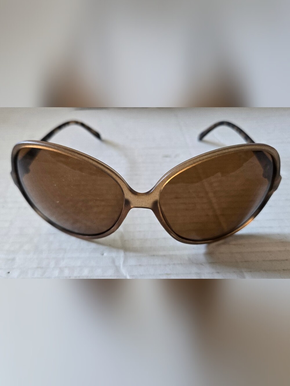 Oversized Brown Rounded Women’s Sunglasses